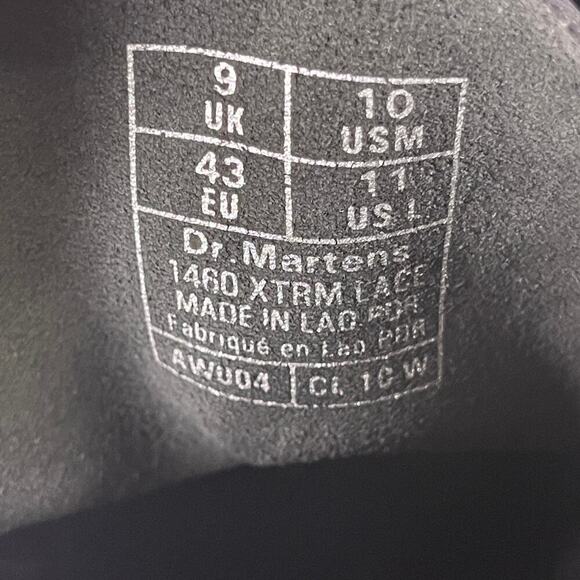 Dr. Martens 1460 XTRM Extreme Lace Leather Boots Black Women's US 11 Men's US 10 - Picture 12 of 12